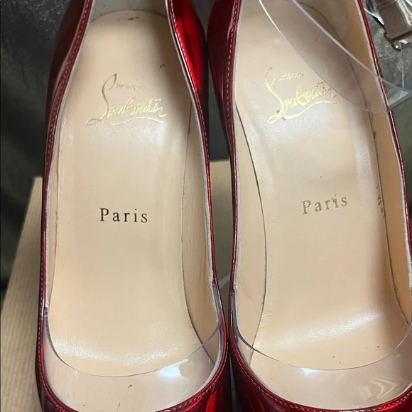 Christian Louboutin Glossy Red Heels - Picture 10 of 12